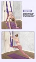 Cinta De Aerial Yoga Ajustable Para Mujeres Equipo De Gimnasio Para Estiramiento Y Flexiones De Piernas Hammock De Entrenamiento De Cuerda Pull Rope - details 11