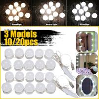 Tocador de maquillaje con luces LED estilo Hollywood y espejo USB - details 3