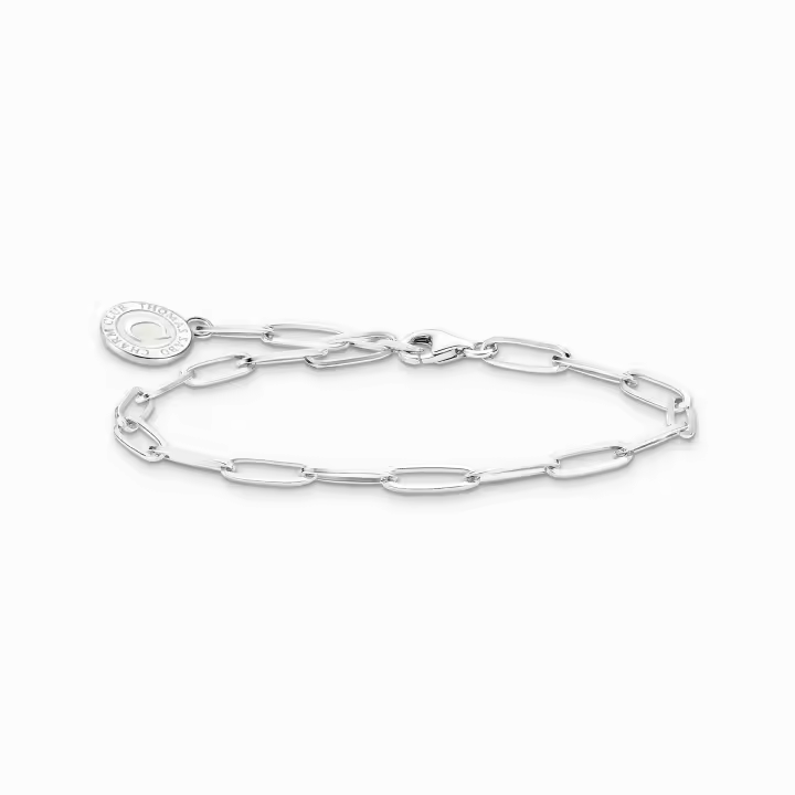 Thomas Sabo Pulsera Mujer Charm con blanco Charmista Coin plata X0286-007-21-L17 - 1