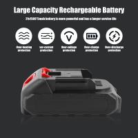 Mini motosierra cepillada de 500W, 6 pulgadas, potente 21V, inalámbrica, recargable, sierra eléctrica pequeña de mano, herramienta adecuada para batería Makita, Equipado con un enchufe de batería de la UE - details 2