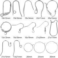 50/100PCS Tenedores De Aretes De Acero Inoxidable Color Plata Para Fabricación De Joyas DIY Gancho De Hierro Para Aretes Suministros De Enlaces - details 0