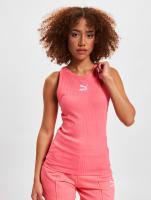 Camiseta sin mangas PUMA para mujer - Puma Tank Top Classics Ribbed con bordes acanalados para mujeres - Camiseta deportiva de tirantes para entrenamiento gimnasio o running - details 2