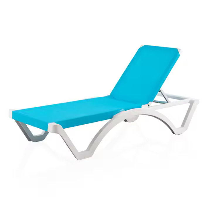SP Berner Tumbona Mykonos Azul - Exterior Polipropileno Textilene Rayos UV - 1