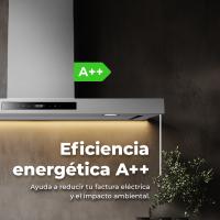 Campana Extractora EVVO CE37 90 cm Inox | 800 m³/h | Motor 220W  | Control Táctil | Boost | Filtros 5 Capas + Carbón | LED - details 2