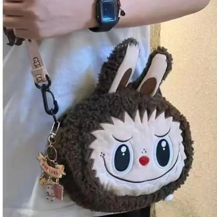 Bolso Bandolera Limitada De Labubu City Park Suéter De Peluche Cartera Para Móvil Para Mujer Tarjetero Dibujos Animados Regalo Para Niñas - 1