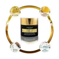 PostQuam - Crema Facial de Día Antiedad Regeneradora e Hidratante Luxury Gold - Crema Acido Hialuronico con Manteca de Karité, Aceite de Almendras y Oro Coloidal - Crema Reafirmante y Tonificante de Textura Suave y Sedosa - 50 ml - details 0