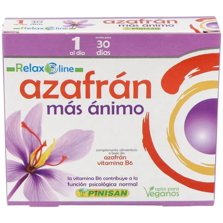 Azafrán Más Ánimo Pinisan - Relajación y Regulación del Sistema Nervioso - 1