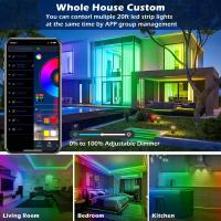 Tira De Luces LED Neón RGB Con Control Bluetooth Tubo Flexible Inteligente Para Cambio De Color Luz De Rope Para Interiores Hogar - details 8