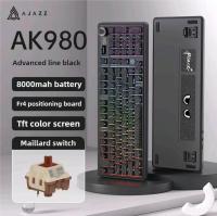 Teclado Mecánico AJAZZ AK980 Con Triple Modo 98 Teclas Iluminación Multicolor Y Sonido Teclado De Juego Cuerpo Columna USB Bluetooth Para Escritorio - details 0