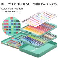 KALOUR Set De Lápices De Colores Profesionales 50/72/180/240/300 Pcs Lápices De Aceite Para Dibujos Y Pintura Artística Suministros Para Colorear - details 86