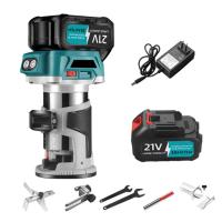 Recortadora eléctrica inalámbrica de mano sin escobillas de 6 velocidades con enrutador de madera, ranurado de tallado de madera para baterías Makita de 18V - details 9