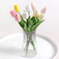 10Pcs Flores Artificiales De Tulipán Toque Real Decoración Para Hogar Dormitorio Bodas Jardín Accesorios De Vaso - details 5