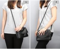 Bolso Bandolera De Cuero Genuino Para Mujer Bolso De Mano Casual De Cuero De Vaca Real Gran Capacidad Bolsa De Hombro Sólida - details 1