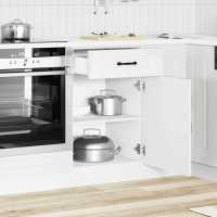 vidaXL Mueble bajo de cocina Kalmar madera ingeniería en color Roble Sonoma/Roble ahumado/Blanco y más | almacenamiento funcional diseño moderno para baño dormitorio sala - details 3