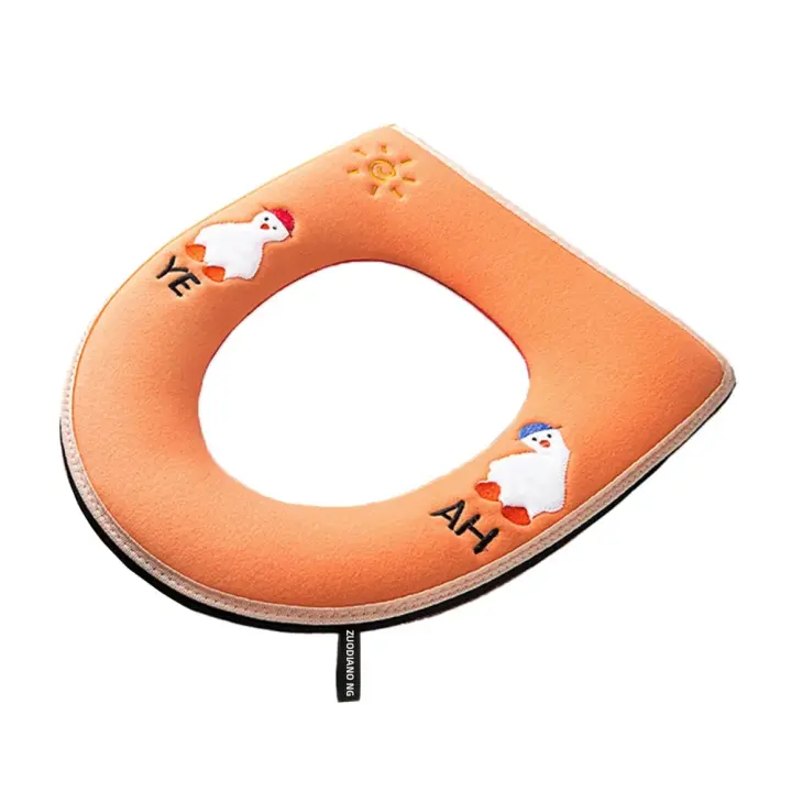 Cubierta De Inodoro Universal Con Manija Almohadilla Suave Y Cálida Para Baño Accesorios De Inodoro Ecológicos Y Stockeados - 1