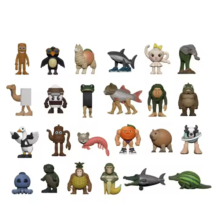 Juguete De Figuras De Muñecos Italianos 24Pcs Brainrot Tung Tung Sahur Tralalero Bombardino Crocodilo Shimpanzini Bananini Regalo Para Niños Material PVC - 1