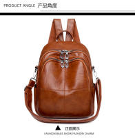 Mochipa de cuero estilo Korean, mochila de gran capacidad A LA Moda para Mujer, Bolso de hombro, mochila de viaje, Bolso de Mujer - details 20