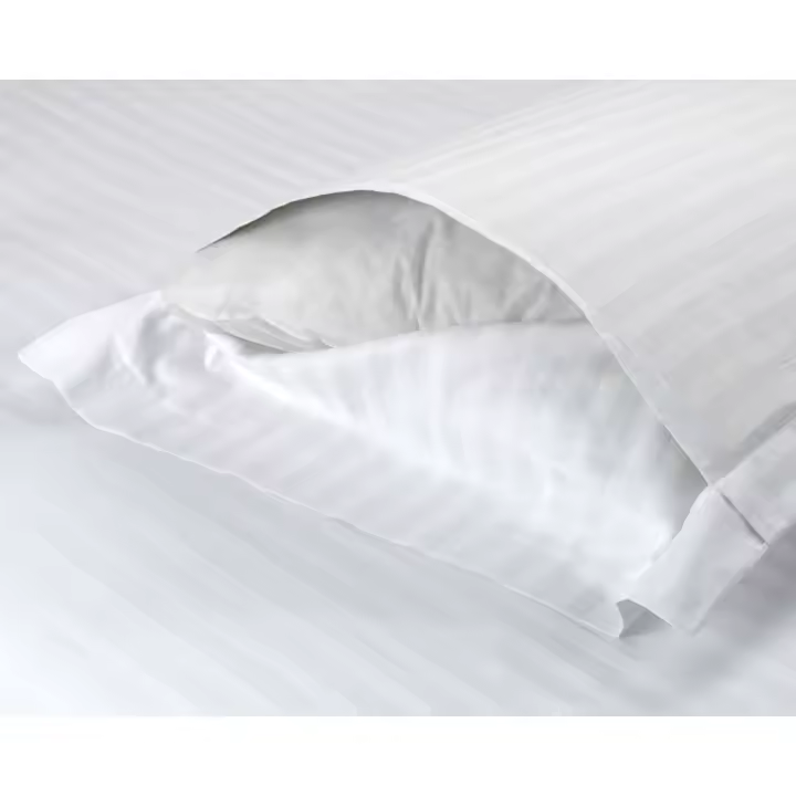 Funda Cojín con Volante Cutí Rayas de Dhestia Color BLANCO Talla 30x50 cm - 1