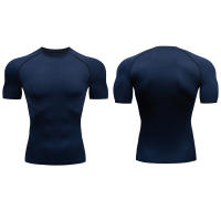 Camiseta De Compresión Para Correr En Hombre Camiseta Deportiva De Manga Corta Para Gimnasio Y Fitness Camiseta Transpirable De Verano Para Atletismo Y Rutas - details 0