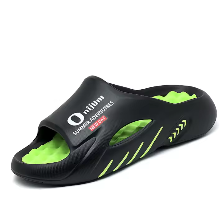 Sandalias De Verano Para Hombres Nuevo Llegada Doble-Tono Suave Suela Exterior Deportiva "Comodidad Al Entrar" Tallas Grandes Para Playa - 1