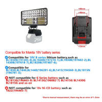 Spotlight LED Portátil De 8IN Luz De Mano Sin Cable Para Pesca Y Emergencias Compatible Con Baterías 18V Makita/Dewalt/Milwaukee - details 3