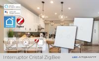 LED ATOMANT Interruptor de Cristal Inteligente ZigBee 3.0, 1 Vía, Requiere HUB ZigBee, Compatible con App Smart Life y Tuya, Control por Voz con Alexa y Google Assistant, Pulsador Táctil para Iluminación Domótica, Ideal para Viviendas, Oficinas y Locales - details 0