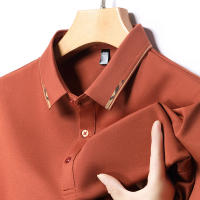 Camisa Polo De Algodón Para Hombre 2024 Estilo Casual Color Sólido Cómoda Y Transpirable Manga Corta Moda Verano Negocios Y Descanso - details 9