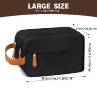 Bolsa De Viaje Para Hombres Con Manija Impermeable Para Artículos De Higiene Y Aseo Bolsa De Afeitado Para Viajes De Negocios Accesorios De Baño - details 3