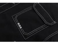 Chaqueta De Denim Para Hombre Estilo Callejero Con Bolsillos Grandes Diseño De Contraste Talla Grande Negro Y Blanco Lavado Abrigo De Otoño 4XL 5XL - details 10