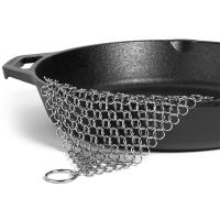 Limpia Herramienta De Limpieza Para Sartén Y Barbacoa De Acero Inoxidable Y Hierro Fundido Con Esponja De Enredadera Y Anillo De Colgaje - details 2