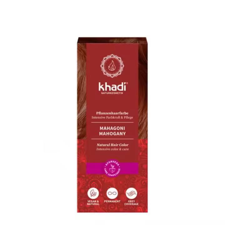 Khadi Henna Bio Castaño Caoba - Mahogany 100g - 1
