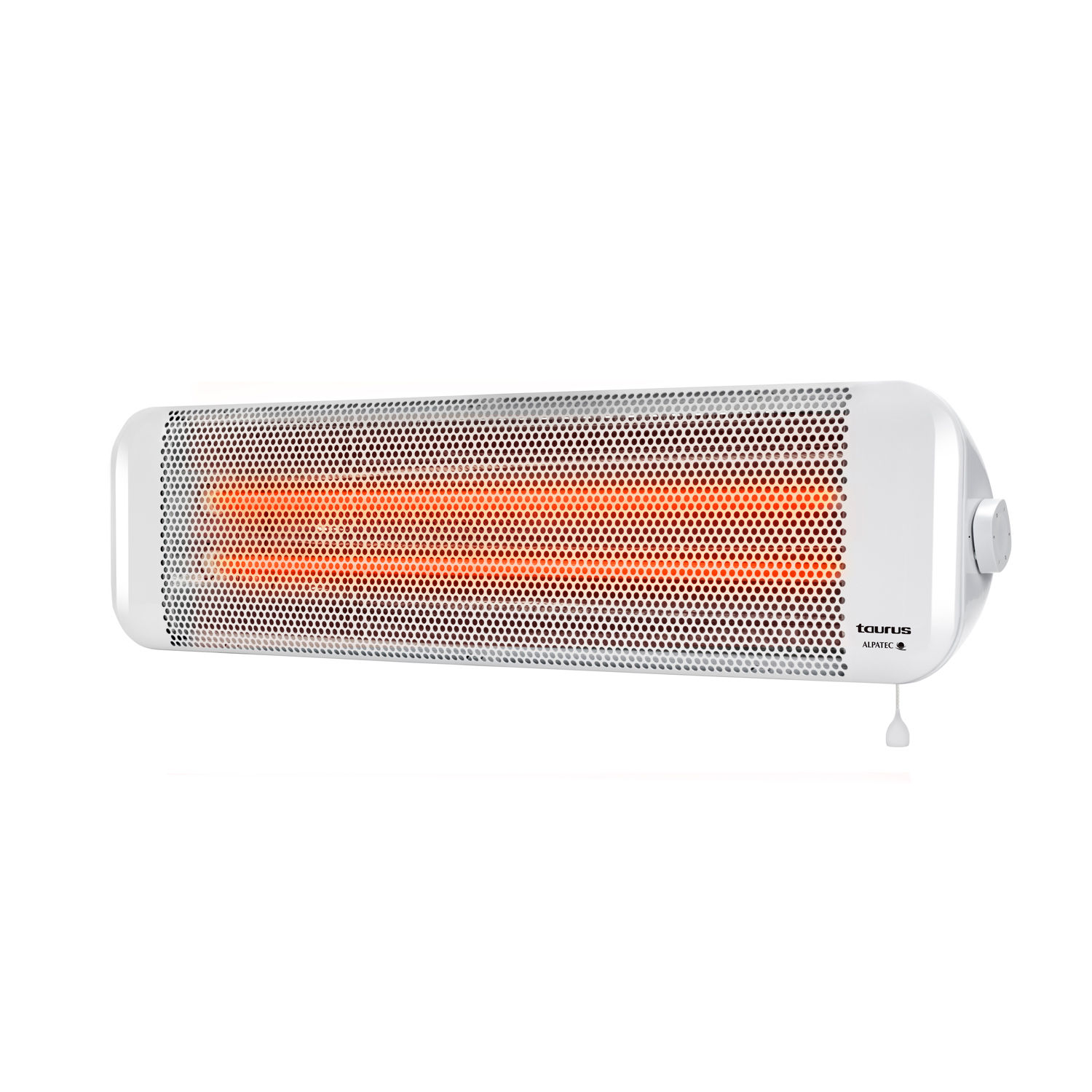 Taurus - Calefactor Bagno 2Q. Color Blanco. Material producto Plástico. Potencia 1.200 W. Longitud del cable 138 cm