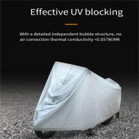 Cubierta Protectora Para Motocicleta Impermeable Y Anti-Polvo a Prueba De Luz Solar Y Protección Contra La Lluvia Para Bicicletas Y Scooters Tamaño S M L XL Color Gris Plateado - details 5