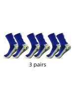 3 Pares De Calcetines Deportivos Antideslizantes Absorbentes De Sudor Y Transpirables Para Fútbol Calcetines De Entrenamiento Con Base De Toalla - details 2