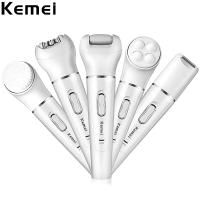 Kemei KM-2199 Set De Cuidado Para Mujeres 5 En 1 Shave Corporal Completo Limpieza Facial Masaje Epilador Painless Recargable - details 1