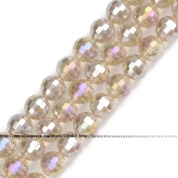30pcs Cuentas Redondas De Cristal Austriaco 10mm 96 Facetas Forma De Fútbol Para Fabricación De Joyería Pulseras Collares Accesorios DIY - 1