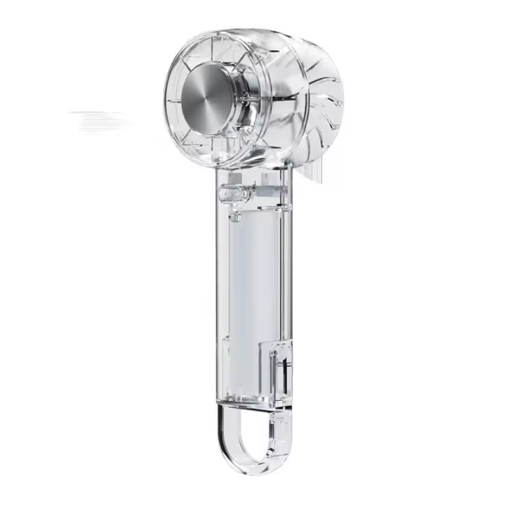 Ventilador de mano semiconductor USB, mini turbina, creativo y transparente, 2025 - 1