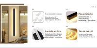 Lámpara De Pared LED Moderna Impermeable IP65 Para Exteriores Luz De Jardín Y Pórtico Lámpara De Aluminio 110V 220V Regulable - details 9