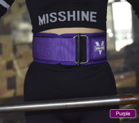 Cinturón De Pesas Para Levantamiento De Peso GOBYGO Ajustable Soporte Lumbar Para Squat Y Pull-Up Correa De Entrenamiento Cross Fit Para Hombres Y Mujeres Color Negro Rosa Rojo Morado Verde Gris Amarillo Tamaños S/M/L/XL - details 9