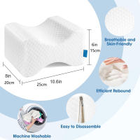 Almohada De Espuma De Memoria Para El Rodallete Orthopedic Sciatica Soporte De Espalda Y Piernas Para Duermen De Lado Durante La Embarazo - details 1