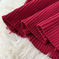 Vestido REALEFT De Punto Para Mujer Con Cuello Alto Y Mangas Largas Estampado Sólido Estilo Casual Vestido De Abrazo Largo Hasta La Rodilla Para Otoño E Invierno - details 19