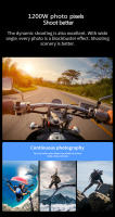 Grabadora De Moto Sin Cable IP66 Impermeable 1080P DV Cámara Deportiva Para Scooter Con Batería De 1600mah DVR Acción Para Casco - details 3