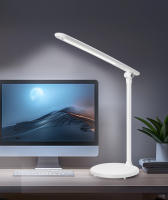 Aigostar lámpara escritorio LED, flexo de escritorio plegable con cable, batería recargable, 3 modos, 5 niveles de brillo, puerto tipo C, función de memoria, control táctil, flexible ajustable,blanco - details 6
