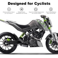 Almohadilla De Sillín Para Motocicleta Con Cinco Capas De Gel Malla Respirable Y Antivibración Accesorios De Conducción Cómodos - details 4