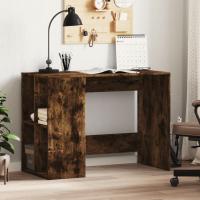 vidaXL Escritorio de madera de ingeniería 102x50x75 cm en color Gris hormigón/Gris sonoma/Blanco y más | estructura resistente ideal para salón dormitorio o estudio - details 6