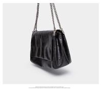 Bolso De Hombro Para Mujer Estilo Rock Negro Nueva Moda Bolso De Mano Con Cadena Monedero Cruzado Single Para Diario - details 23