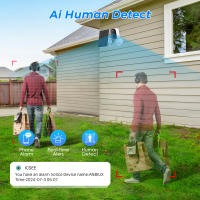 Cámara De Seguridad Exterior Inalámbrica 4MP WIFI Con Panel Solar Batería De 4800mAh Detecta Humanos Tiempo De Soporte Cámara IP De Vigilancia - details 5
