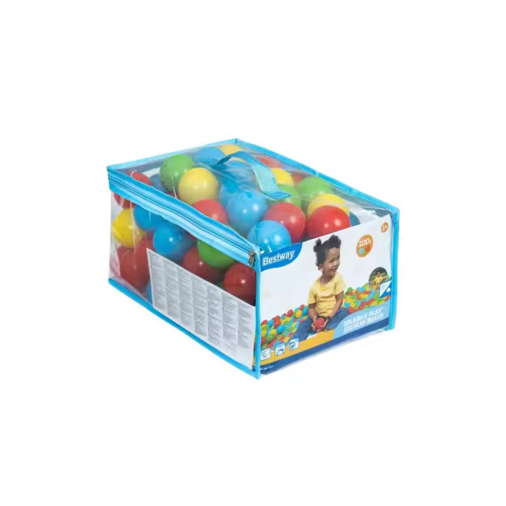 Pack 100 Bolas de Colores Splash and Play Bestway 52648 Hinchables y natación - 1