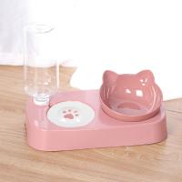 Tazón Automático Para Gatos Con Dispensador De Agua Y Alimento Elevado Doble Tazón Para Perros Y Gatos Accesorio Para Mascotas - details 1