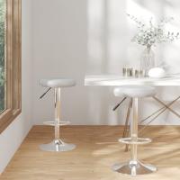 vidaXL Taburetes de cocina 2 unidades cuero sintético en color Negro/Gris/Blanco y más | cómodas modernas ergonómicas para comedor cocina salón hogar - details 1